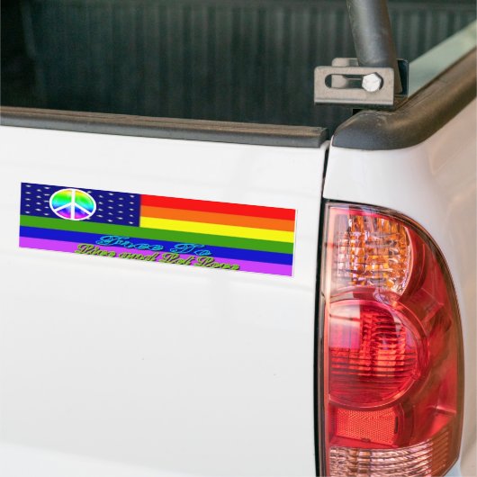 Live & Let Love Rainbow Peace Sticker (Op Truck)