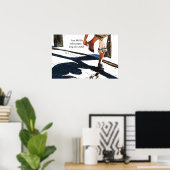 Live-leven als toiletpapier poster (Thuiskantoor)