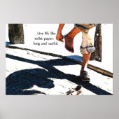 Live-leven als toiletpapier poster (Voorkant)