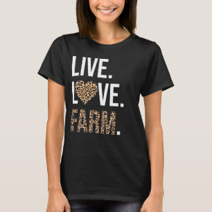Live Liefde Boerderij Lover Graphic Women and Girl T-shirt