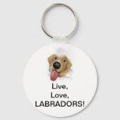 Live, Liefde, Labradors! Sleutelhanger (Voorkant)