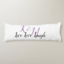 Live Liefde Lach met de Initialen van het paar