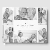 Live, Liefde, Lach Zwart & Wit Foto Jubileum Gastenboek (Voorkant)