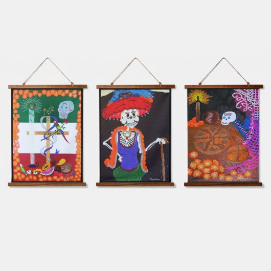 Live liefde lachen veel plezier hangend wandkleed (Driedubbel)