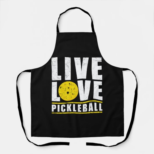 Live Liefde Pickleball Grappige Pickle bal Lover G Schort (Voorkant)