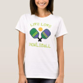 😍 Live, liefde, pickleball T-shirt (Voorkant)