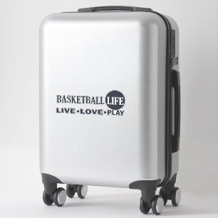 Live liefde spelen basketbal leven sticker
