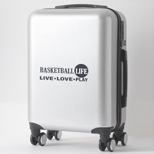 Live liefde spelen basketbal leven sticker (Koffer)