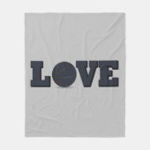 Live liefde spelen basketbalspel fleece deken (Voorkant)