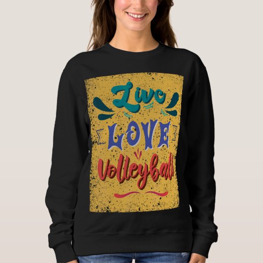 Live Liefde Volleybal Team Trui (Voorkant)
