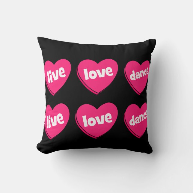 live-liefdesdans kussen (Voorkant)