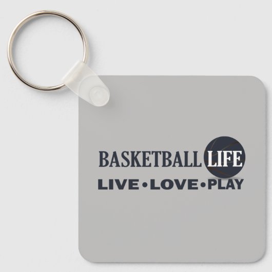 live-liefdesspel basketbal sleutelhanger (Voorkant)
