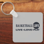 live-liefdesspel basketbal sleutelhanger (Voorkant)