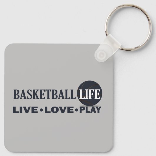 live-liefdesspel basketbal sleutelhanger (Achterkant)