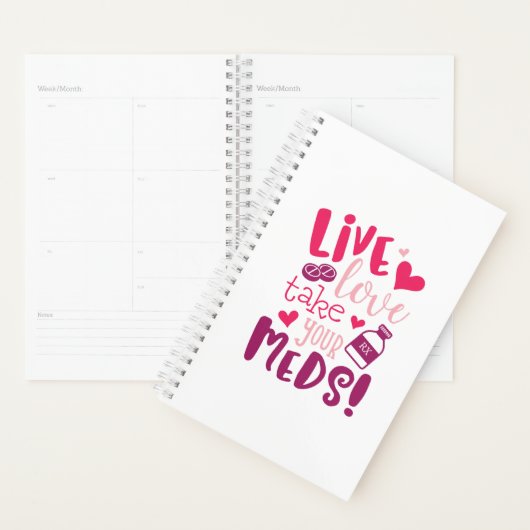 Live, liefje, neem je muts grappige medische planner (Display)
