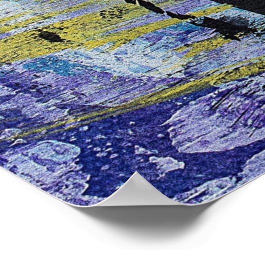 Live Life Abstract bericht Poster (Hoek)