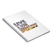 Live Life Fully Quote Notitieboek (Rechterzijde)