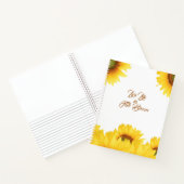 Live Life in Full Bloom Quote Sunflower Writers Notitieboek (Binnen)