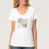 Live Life in Full Bloom Tropical Flowers T-shirt (Voorkant)