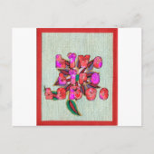 "Live Life Large" Kunstdruk Briefkaart (Voorkant)