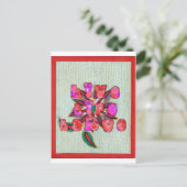 "Live Life Large" Kunstdruk Briefkaart (Staand voorkant)