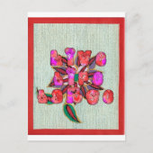 "Live Life Large" Kunstdruk Briefkaart (Voorkant)