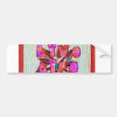 "Live Life Large" Kunstdruk Bumpersticker (Voorkant)