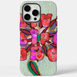 "Live Life Large" Kunstdruk iPhone 16 Pro Max Hoesje