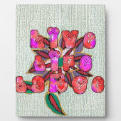 "Live Life Large" Kunstdruk Fotoplaat (Voorkant)