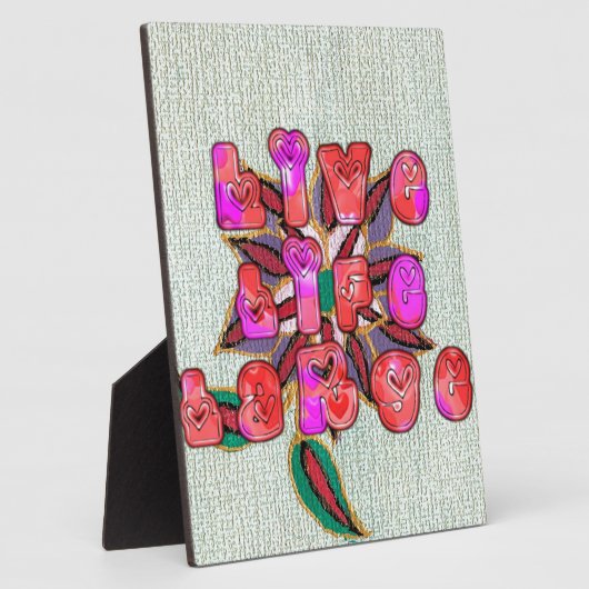 "Live Life Large" Kunstdruk Fotoplaat (Zijkant)