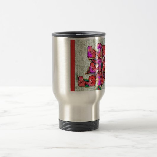 "Live Life Large" Kunstdruk Reisbeker (Center)