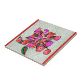 "Live Life Large" Kunstdruk Tegeltje (Zijkant)