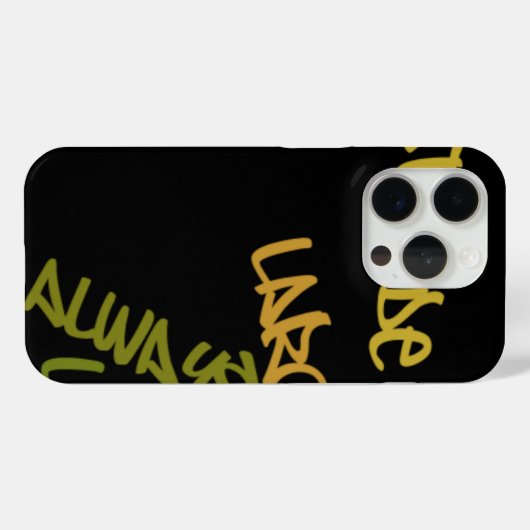 Live Life Large Word Art Print Case-Mate iPhone Case (Achterkant (horizontaal))