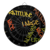 Live Life Large Word Art Print Dartbord (Voorkant)