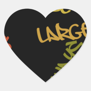 Live Life Large Word Art Print Hart Sticker