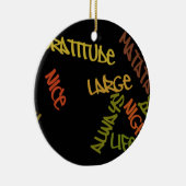 Live Life Large Word Art Print Keramisch Ornament (Rechts)