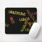 Live Life Large Word Art Print Muismat (Met muis)