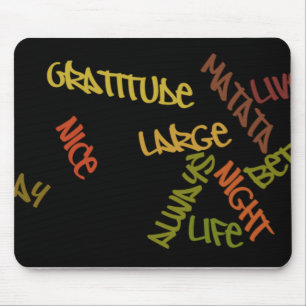 Live Life Large Word Art Print Muismat