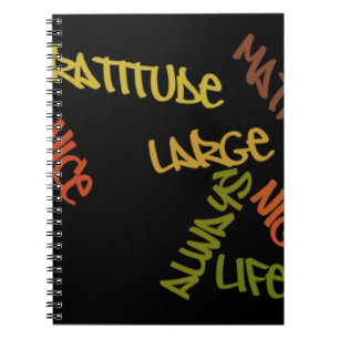 Live Life Large Word Art Print Notitieboek