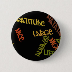 Live Life Large Word Art Print Ronde Button 5,7 Cm