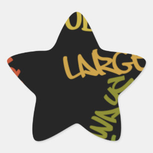 Live Life Large Word Art Print Ster Sticker