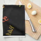 Live Life Large Word Art Print Theedoek (Quarter Fold)