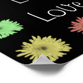 Live Life Laugh Meer liefde voor ooit Poster (Hoek)