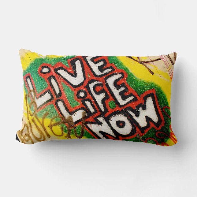 Live Life Now Sierkussen Kussen (Voorkant)