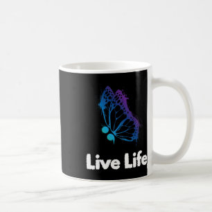 Live Life Semicolon liefde en steun zelfmoord bewu Koffiemok