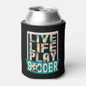 Live Life Speel Voetbal, Football Team Sport Moder Blikjeskoeler (Blikje Voorkant)