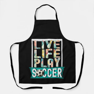 Live Life Speel Voetbal, Voetbal Fan Goalie Schort