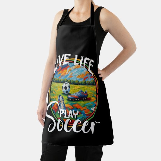 Live Life Speel Voetbal, Voetbal Team Stadium Schort (Insitu)