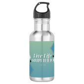 Live Life Vereenvoudigde Thermos/Waterfles Waterfles (Voorkant)