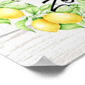 Live Life with Zest Farmhouse Lemon Art Poster (Hoek)